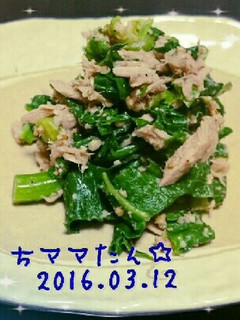 ツナとおいしい菜のぽん酢和え๑´ڡ`๑-レシピのメイン写真