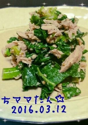 ツナとおいしい菜のぽん酢和え๑´ڡ`๑-レシピのメイン写真