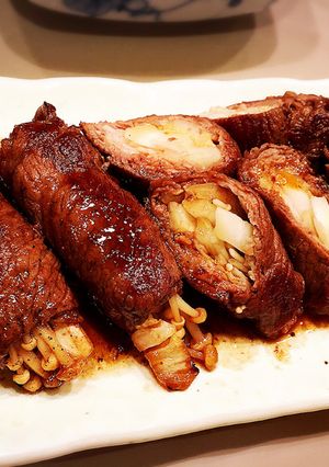 すき焼風肉巻き♡-レシピのメイン写真