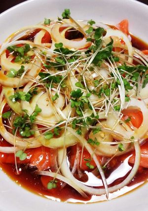 やみつきサーモンカルパッチョ！-レシピのメイン写真