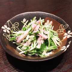 簡単☆あと一品！火も使わない水菜の和え物-レシピのメイン写真