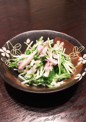 簡単☆あと一品!火も使わない水菜の和え物-レシピのメイン写真