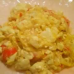 รูปของ ふわふわ蟹玉豆腐！