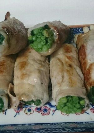おつまみに、薄切り豚ロースの万ネギ巻き-レシピのメイン写真