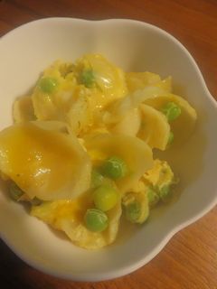 ゆりねとエンドウ豆の卵とじ♪-レシピのメイン写真