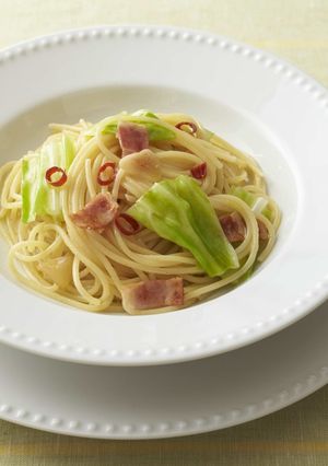 キャベツとベーコンのペペロンチーノ-レシピのメイン写真