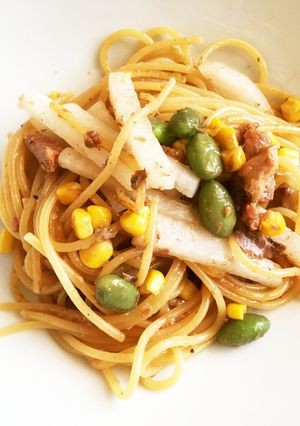 さんま缶詰&大根簡単和風パスタ-レシピのメイン写真