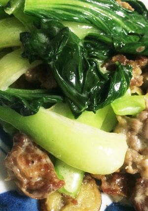 青梗菜と豚肉のクリーム炒め-レシピのメイン写真