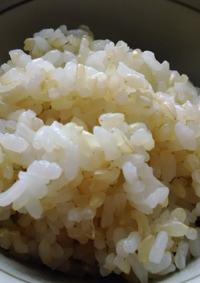 *玄米の炊飯器での炊き方（白米と半々）*-レシピのメイン写真