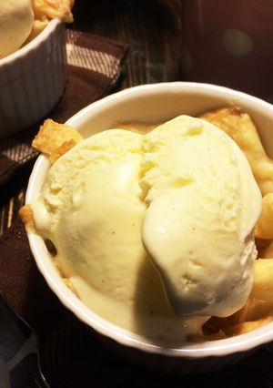 ホットアップルパイ&バニラアイス♪-レシピのメイン写真