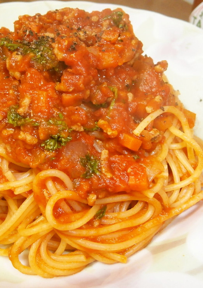 トマト缶で簡単ミートソース【作り方】-レシピのメイン写真