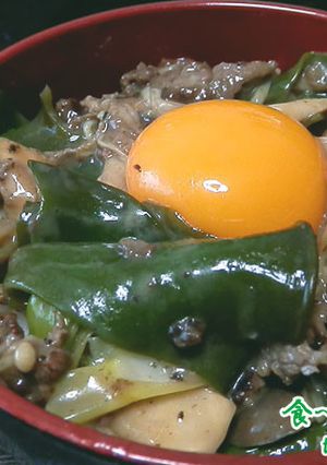 生めかぶとキノコの牛とろ丼-レシピのメイン写真