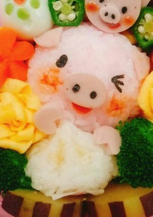 お弁当に♪おにぎりで肉まん♪-レシピのメイン写真