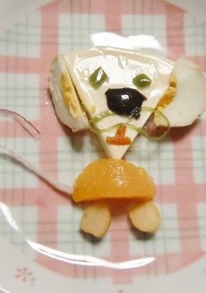 6Pチーズで、愛犬の姿を「ろくロッピー」-レシピのメイン写真