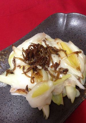 簡単！切って焼くだけネギ餅-レシピのメイン写真