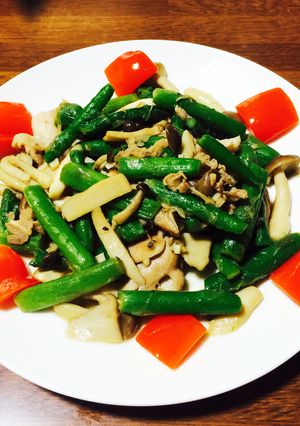 冷凍アスパラで！鶏肉とキノコの炒め物♡-レシピのメイン写真