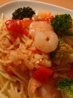 海老とトマトの和風冷製パスタ♡-レシピのメイン写真