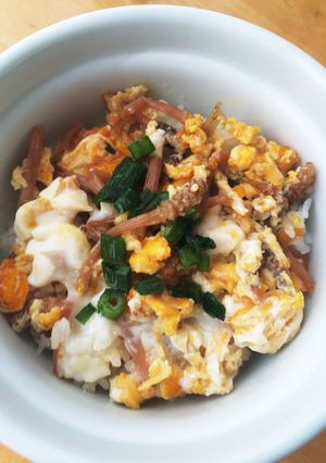 春を感じて！つくしの玉子丼！-レシピのメイン写真