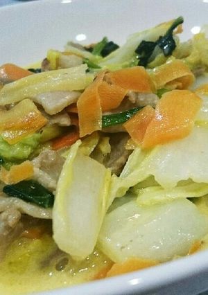 豚肉とたっぷり野菜♡のクリーム煮-レシピのメイン写真