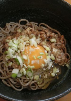 納豆たまご蕎麦-レシピのメイン写真