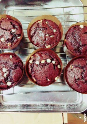 ふんわり濃厚！簡単！チョコカップケーキ-レシピのメイン写真