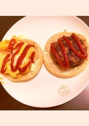 朝食イングリッシュマフィンでおかずパン-レシピのメイン写真