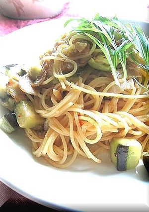 ＊茄子とベーコンの無国籍パスタ＊-レシピのメイン写真