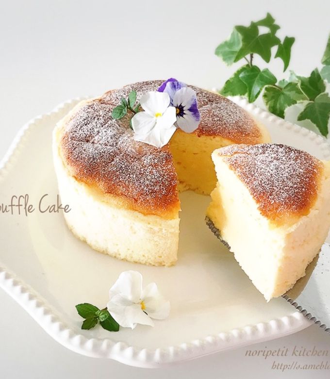 ふわぁ〜しゅわ♡ヨーグルトスフレケーキ♡-レシピのメイン写真