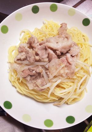 豚肉ともやしのパスタ-レシピのメイン写真