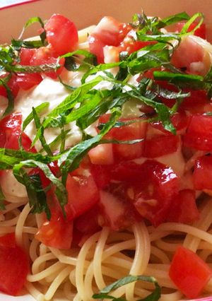 ツナマヨトマトの簡単☆パスタ休日ランチに-レシピのメイン写真