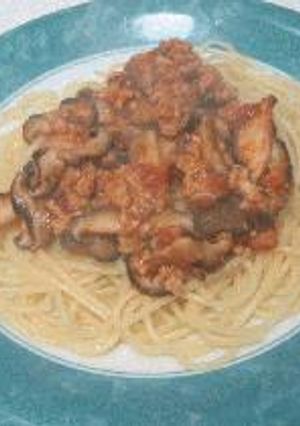 鮪と椎茸のパスタ-レシピのメイン写真