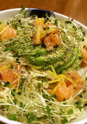 白菜シャキシャキ鮭サラダwithレモスコ-レシピのメイン写真