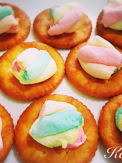 簡単かわいいカラフルマシュマロクラッカー-レシピのメイン写真