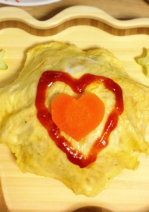 1歳♩炒めない☆優しい♡オムライス！-レシピのメイン写真