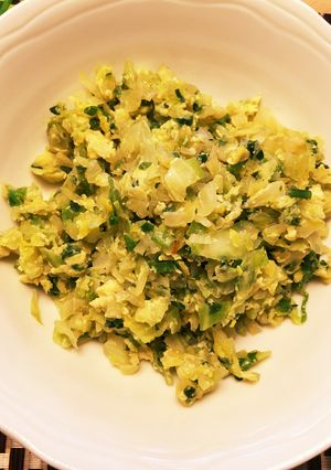 残った野菜餃子のたねで後のせチャーハン-レシピのメイン写真