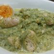 鶏胸肉のブロッコリーペーストがけ