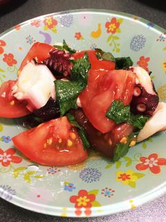 イタリアンカラーのタコとトマトのマリネ-レシピのメイン写真