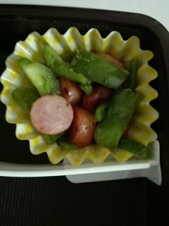 お弁当に☆簡単!ピーマンとソーセージ炒め-レシピのメイン写真