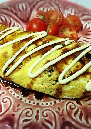カレー味でキャベツを炒めた♪オムキャベツ-レシピのメイン写真
