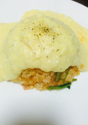 シャキふわ！！小松菜オムライス-レシピのメイン写真