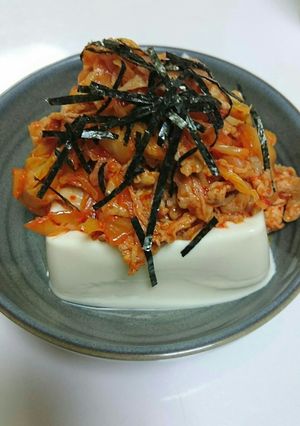 豚キムチ豆腐-レシピのメイン写真