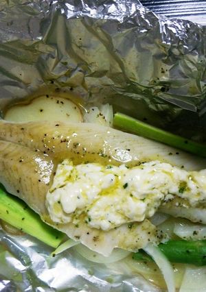 野菜たっぷり♡白身魚と春野菜のホイル蒸し-レシピのメイン写真