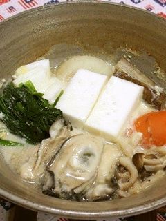 牡蠣の白味噌鍋-レシピのメイン写真