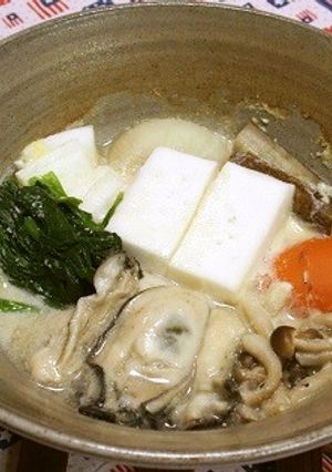 牡蠣の白味噌鍋-レシピのメイン写真