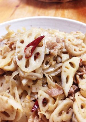 簡単！レンコンと豚肉のキンピラ炒め-レシピのメイン写真