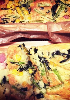 小松菜とウインナーのHM簡単ケークサレ-レシピのメイン写真