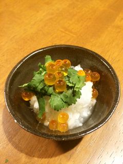 いくらのみぞれ和えwithパクチー-レシピのメイン写真