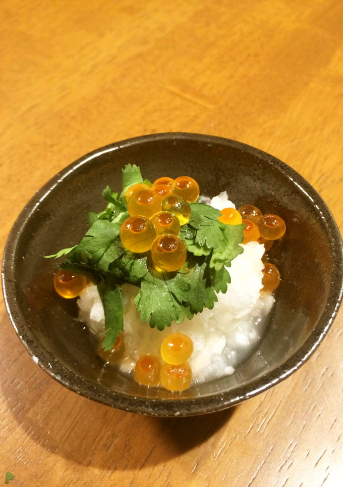 いくらのみぞれ和えwithパクチー-レシピのメイン写真