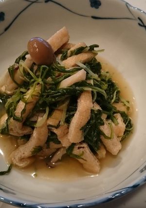 簡単!水菜とおあげの炊いたん-レシピのメイン写真