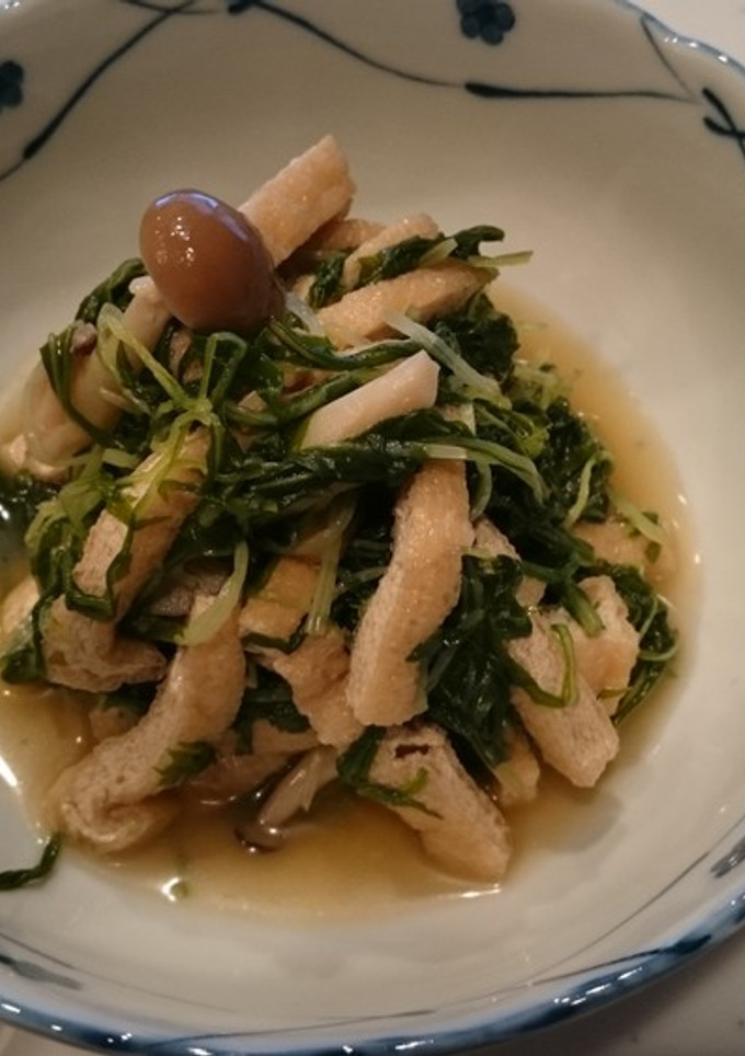 簡単！水菜とおあげの炊いたん-レシピのメイン写真